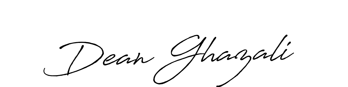 It looks lik you need a new signature style for name Dean Ghazali. Design unique handwritten (Antro_Vectra_Bolder) signature with our free signature maker in just a few clicks. Dean Ghazali signature style 7 images and pictures png