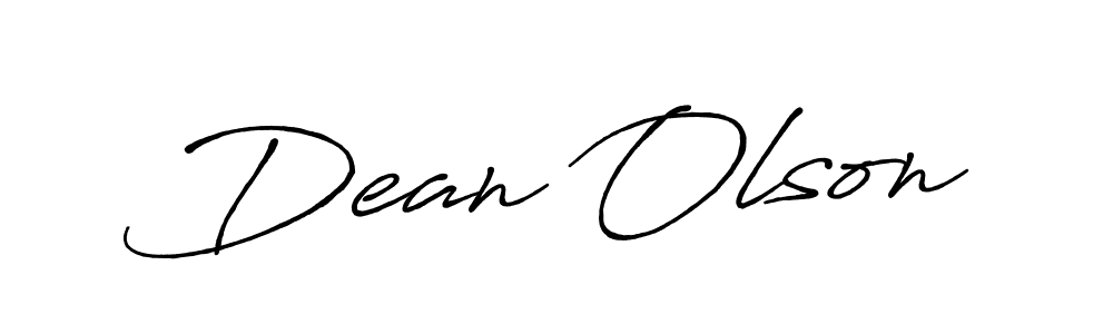 You should practise on your own different ways (Antro_Vectra_Bolder) to write your name (Dean Olson) in signature. don't let someone else do it for you. Dean Olson signature style 7 images and pictures png