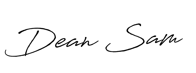 The best way (Antro_Vectra_Bolder) to make a short signature is to pick only two or three words in your name. The name Dean Sam include a total of six letters. For converting this name. Dean Sam signature style 7 images and pictures png