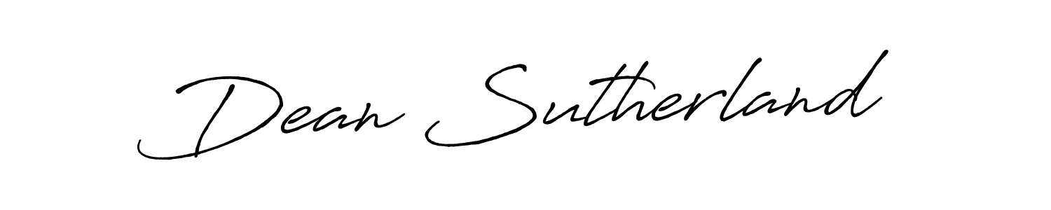 Make a beautiful signature design for name Dean Sutherland. With this signature (Antro_Vectra_Bolder) style, you can create a handwritten signature for free. Dean Sutherland signature style 7 images and pictures png