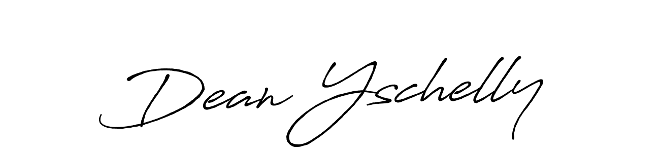 Use a signature maker to create a handwritten signature online. With this signature software, you can design (Antro_Vectra_Bolder) your own signature for name Dean Yschelly. Dean Yschelly signature style 7 images and pictures png