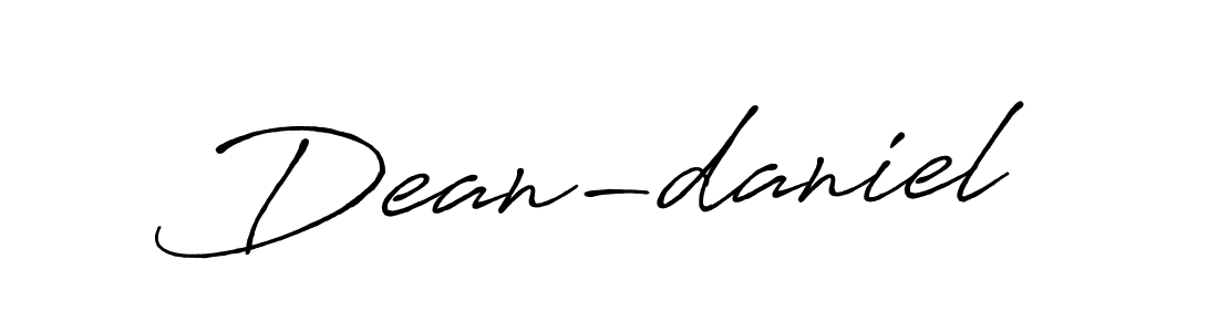 How to make Dean-daniel signature? Antro_Vectra_Bolder is a professional autograph style. Create handwritten signature for Dean-daniel name. Dean-daniel signature style 7 images and pictures png