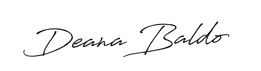 Make a beautiful signature design for name Deana Baldo. With this signature (Antro_Vectra_Bolder) style, you can create a handwritten signature for free. Deana Baldo signature style 7 images and pictures png