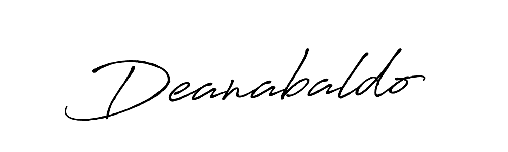 Deanabaldo stylish signature style. Best Handwritten Sign (Antro_Vectra_Bolder) for my name. Handwritten Signature Collection Ideas for my name Deanabaldo. Deanabaldo signature style 7 images and pictures png