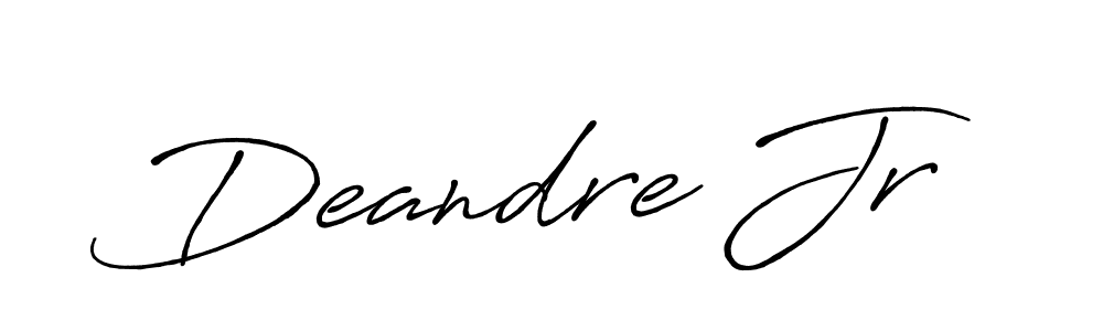 Design your own signature with our free online signature maker. With this signature software, you can create a handwritten (Antro_Vectra_Bolder) signature for name Deandre Jr. Deandre Jr signature style 7 images and pictures png