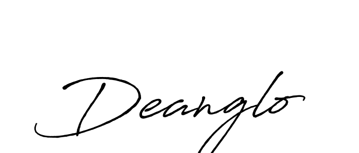 How to make Deanglo signature? Antro_Vectra_Bolder is a professional autograph style. Create handwritten signature for Deanglo name. Deanglo signature style 7 images and pictures png