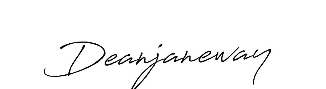 if you are searching for the best signature style for your name Deanjaneway. so please give up your signature search. here we have designed multiple signature styles  using Antro_Vectra_Bolder. Deanjaneway signature style 7 images and pictures png