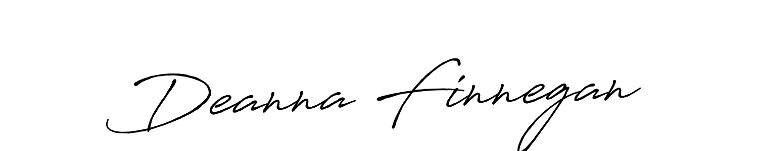 Also we have Deanna Finnegan name is the best signature style. Create professional handwritten signature collection using Antro_Vectra_Bolder autograph style. Deanna Finnegan signature style 7 images and pictures png