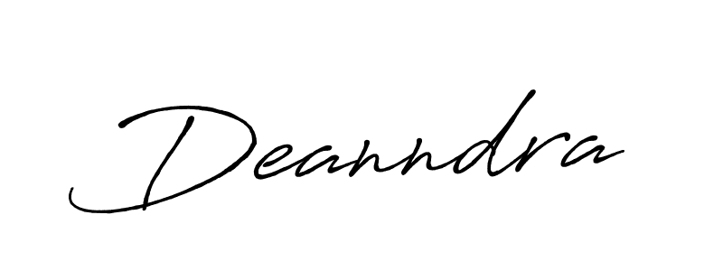 Make a beautiful signature design for name Deanndra. With this signature (Antro_Vectra_Bolder) style, you can create a handwritten signature for free. Deanndra signature style 7 images and pictures png