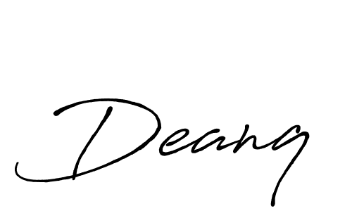 Best and Professional Signature Style for Deanq. Antro_Vectra_Bolder Best Signature Style Collection. Deanq signature style 7 images and pictures png