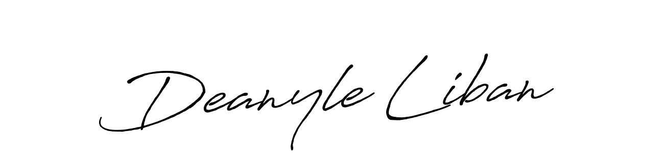 Best and Professional Signature Style for Deanyle Liban. Antro_Vectra_Bolder Best Signature Style Collection. Deanyle Liban signature style 7 images and pictures png