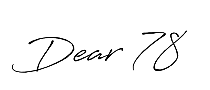 if you are searching for the best signature style for your name Dear 78. so please give up your signature search. here we have designed multiple signature styles  using Antro_Vectra_Bolder. Dear 78 signature style 7 images and pictures png