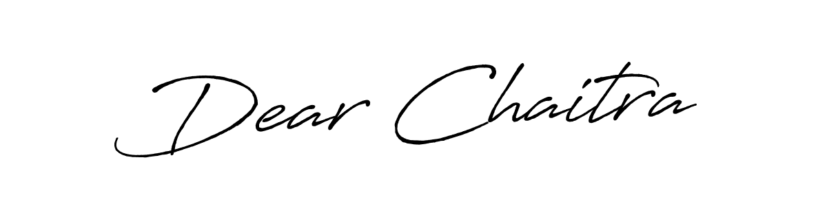 The best way (Antro_Vectra_Bolder) to make a short signature is to pick only two or three words in your name. The name Dear Chaitra include a total of six letters. For converting this name. Dear Chaitra signature style 7 images and pictures png