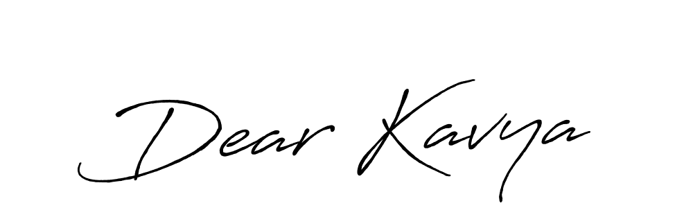 It looks lik you need a new signature style for name Dear Kavya. Design unique handwritten (Antro_Vectra_Bolder) signature with our free signature maker in just a few clicks. Dear Kavya signature style 7 images and pictures png