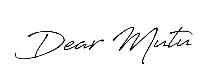 Once you've used our free online signature maker to create your best signature Antro_Vectra_Bolder style, it's time to enjoy all of the benefits that Dear Mutu name signing documents. Dear Mutu signature style 7 images and pictures png