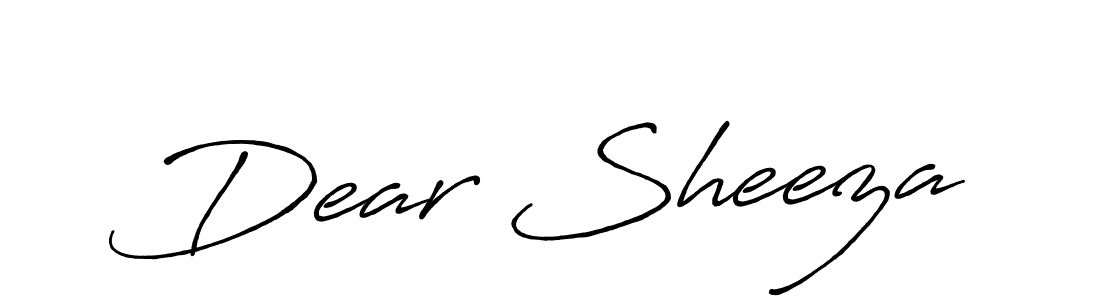 How to make Dear Sheeza signature? Antro_Vectra_Bolder is a professional autograph style. Create handwritten signature for Dear Sheeza name. Dear Sheeza signature style 7 images and pictures png