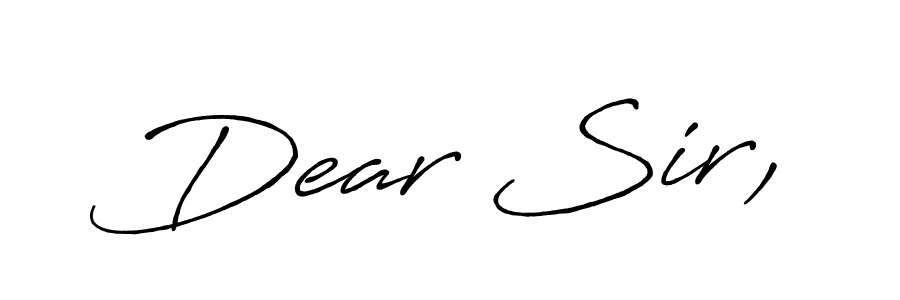 Make a beautiful signature design for name Dear Sir,. Use this online signature maker to create a handwritten signature for free. Dear Sir, signature style 7 images and pictures png