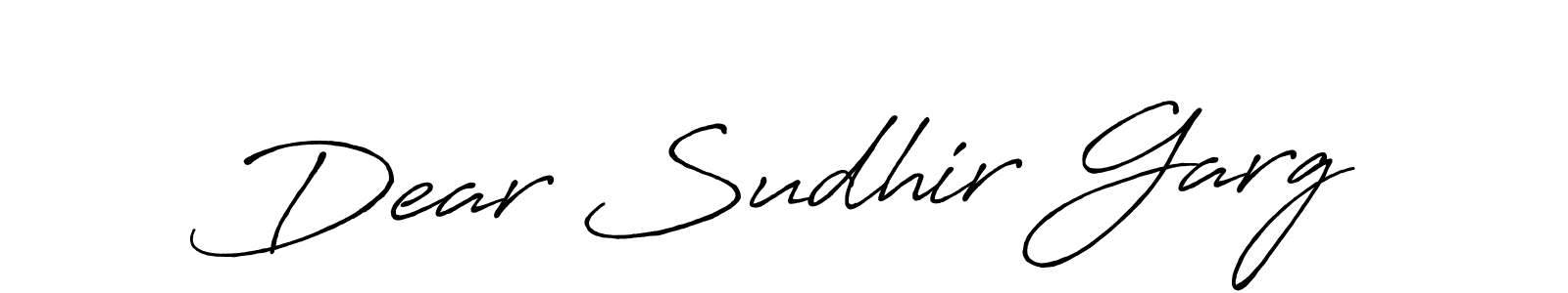 Make a beautiful signature design for name Dear Sudhir Garg. Use this online signature maker to create a handwritten signature for free. Dear Sudhir Garg signature style 7 images and pictures png