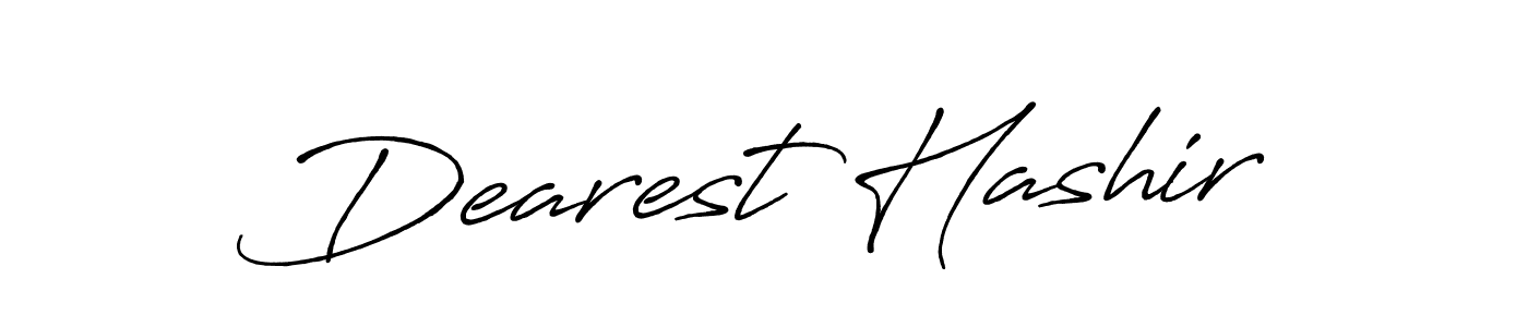 How to make Dearest Hashir name signature. Use Antro_Vectra_Bolder style for creating short signs online. This is the latest handwritten sign. Dearest Hashir signature style 7 images and pictures png