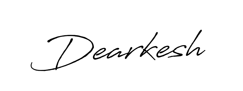 Design your own signature with our free online signature maker. With this signature software, you can create a handwritten (Antro_Vectra_Bolder) signature for name Dearkesh. Dearkesh signature style 7 images and pictures png