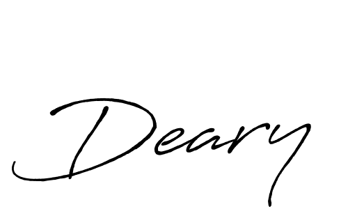 Once you've used our free online signature maker to create your best signature Antro_Vectra_Bolder style, it's time to enjoy all of the benefits that Deary name signing documents. Deary signature style 7 images and pictures png