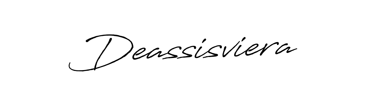 Create a beautiful signature design for name Deassisviera. With this signature (Antro_Vectra_Bolder) fonts, you can make a handwritten signature for free. Deassisviera signature style 7 images and pictures png