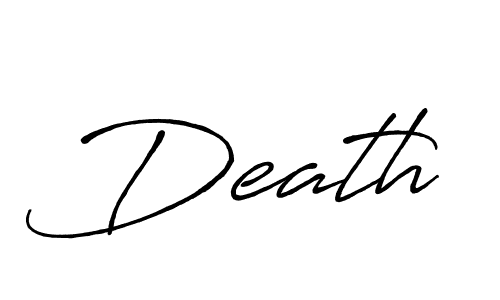 Design your own signature with our free online signature maker. With this signature software, you can create a handwritten (Antro_Vectra_Bolder) signature for name Death. Death signature style 7 images and pictures png
