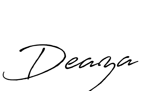 Also we have Deaza name is the best signature style. Create professional handwritten signature collection using Antro_Vectra_Bolder autograph style. Deaza signature style 7 images and pictures png