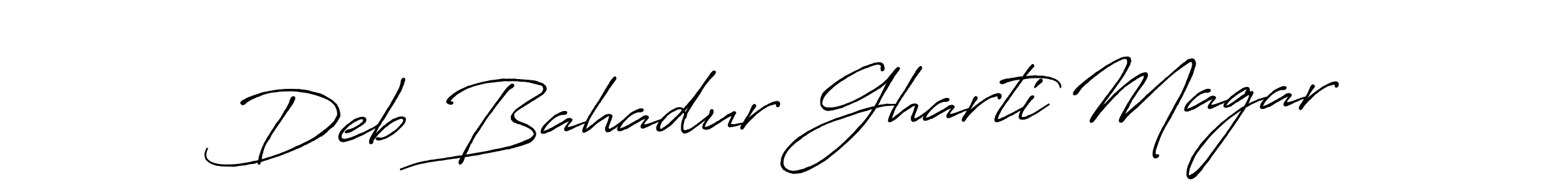 Make a beautiful signature design for name Deb Bahadur Gharti Magar. With this signature (Antro_Vectra_Bolder) style, you can create a handwritten signature for free. Deb Bahadur Gharti Magar signature style 7 images and pictures png