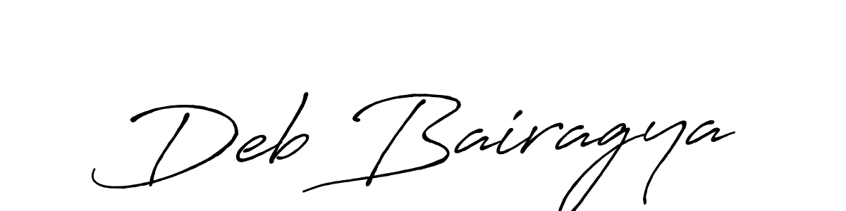 You should practise on your own different ways (Antro_Vectra_Bolder) to write your name (Deb Bairagya) in signature. don't let someone else do it for you. Deb Bairagya signature style 7 images and pictures png