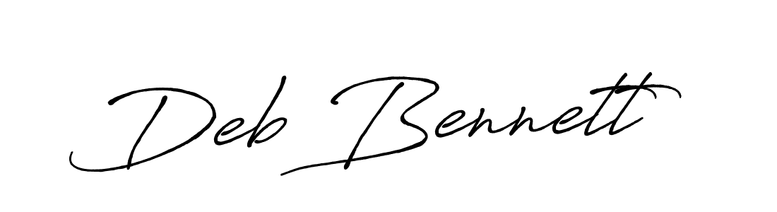 Make a short Deb Bennett signature style. Manage your documents anywhere anytime using Antro_Vectra_Bolder. Create and add eSignatures, submit forms, share and send files easily. Deb Bennett signature style 7 images and pictures png