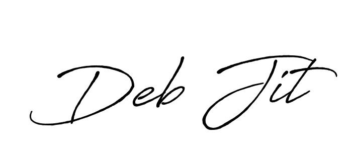 Create a beautiful signature design for name Deb Jit. With this signature (Antro_Vectra_Bolder) fonts, you can make a handwritten signature for free. Deb Jit signature style 7 images and pictures png