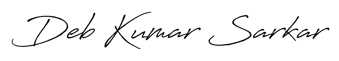 Enhance your business communications with Deb Kumar Sarkar signature in Antro_Vectra_Bolder lettering. Clean, modern, and universally compatible. Deb Kumar Sarkar signature style 7 images and pictures png