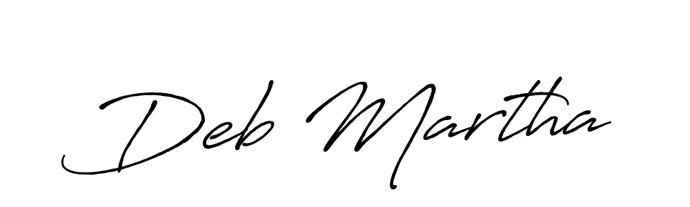 It looks lik you need a new signature style for name Deb Martha. Design unique handwritten (Antro_Vectra_Bolder) signature with our free signature maker in just a few clicks. Deb Martha signature style 7 images and pictures png