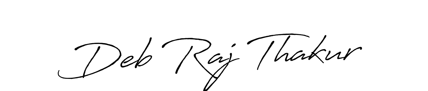 You should practise on your own different ways (Antro_Vectra_Bolder) to write your name (Deb Raj Thakur) in signature. don't let someone else do it for you. Deb Raj Thakur signature style 7 images and pictures png