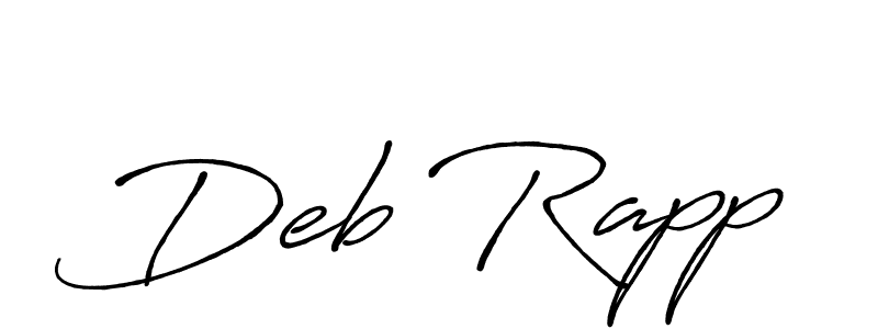 How to make Deb Rapp signature? Antro_Vectra_Bolder is a professional autograph style. Create handwritten signature for Deb Rapp name. Deb Rapp signature style 7 images and pictures png