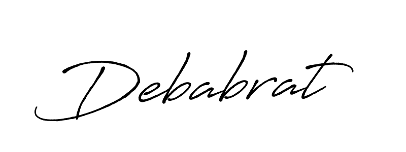 It looks lik you need a new signature style for name Debabrat. Design unique handwritten (Antro_Vectra_Bolder) signature with our free signature maker in just a few clicks. Debabrat signature style 7 images and pictures png