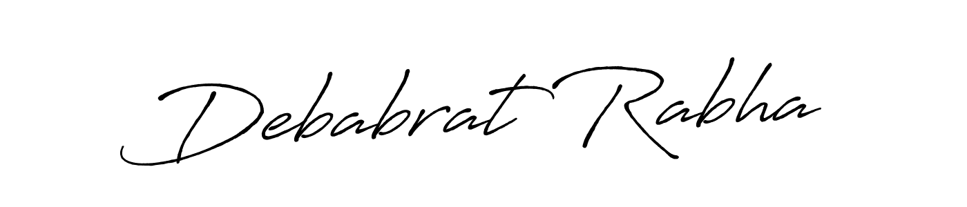 Make a beautiful signature design for name Debabrat Rabha. With this signature (Antro_Vectra_Bolder) style, you can create a handwritten signature for free. Debabrat Rabha signature style 7 images and pictures png