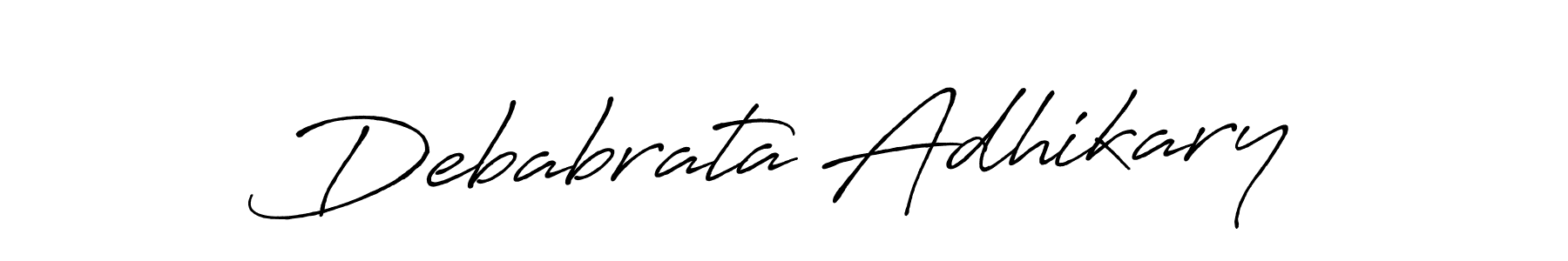 Also we have Debabrata Adhikary name is the best signature style. Create professional handwritten signature collection using Antro_Vectra_Bolder autograph style. Debabrata Adhikary signature style 7 images and pictures png