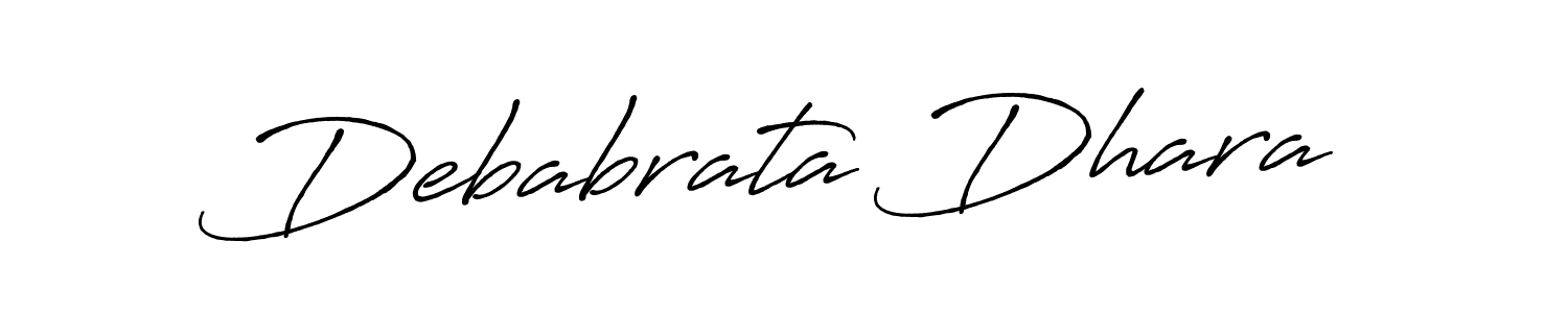 Make a beautiful signature design for name Debabrata Dhara. With this signature (Antro_Vectra_Bolder) style, you can create a handwritten signature for free. Debabrata Dhara signature style 7 images and pictures png