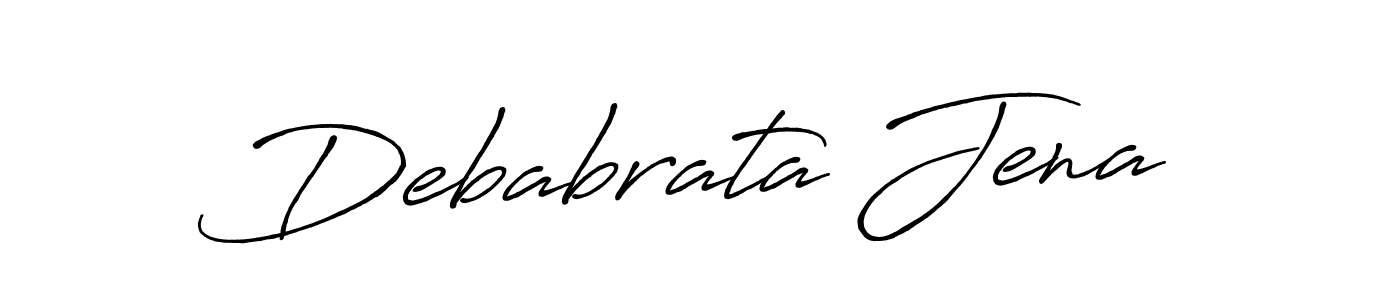 Make a beautiful signature design for name Debabrata Jena. With this signature (Antro_Vectra_Bolder) style, you can create a handwritten signature for free. Debabrata Jena signature style 7 images and pictures png