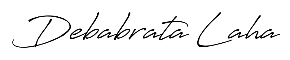 Master the art of signing with Debabrata Laha written in fluent Antro_Vectra_Bolder script. A great template to practice and refine your handwriting. Debabrata Laha signature style 7 images and pictures png