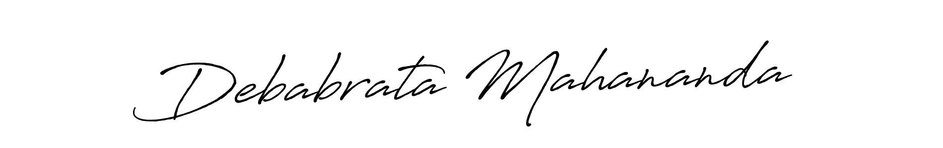 Create a beautiful signature design for name Debabrata Mahananda. With this signature (Antro_Vectra_Bolder) fonts, you can make a handwritten signature for free. Debabrata Mahananda signature style 7 images and pictures png