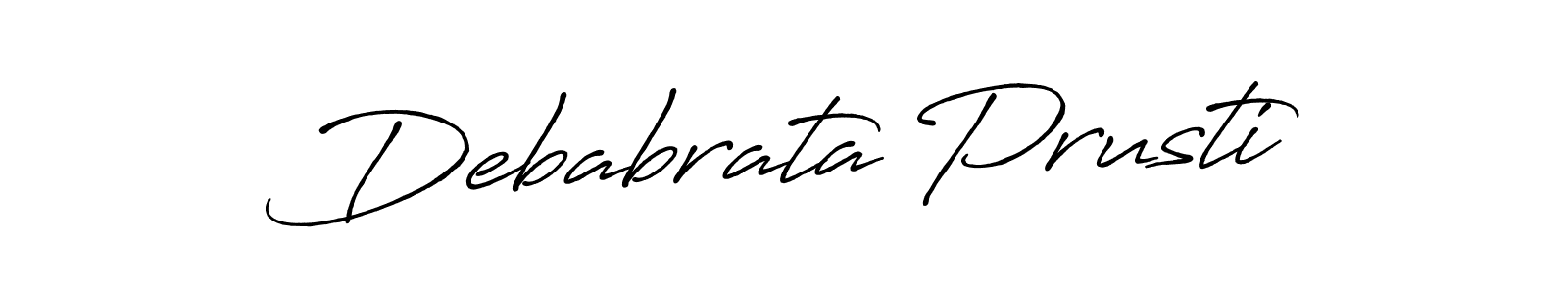 It looks lik you need a new signature style for name Debabrata Prusti. Design unique handwritten (Antro_Vectra_Bolder) signature with our free signature maker in just a few clicks. Debabrata Prusti signature style 7 images and pictures png