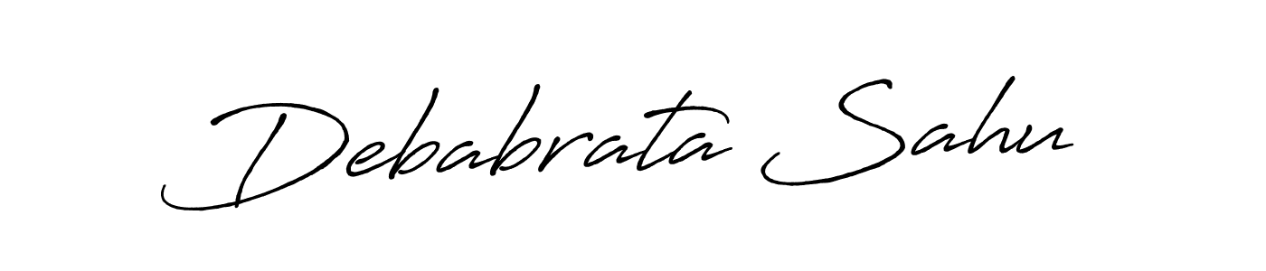 Make a beautiful signature design for name Debabrata Sahu. With this signature (Antro_Vectra_Bolder) style, you can create a handwritten signature for free. Debabrata Sahu signature style 7 images and pictures png