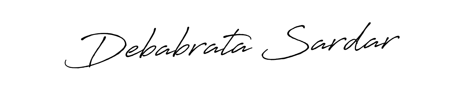 Make a beautiful signature design for name Debabrata Sardar. With this signature (Antro_Vectra_Bolder) style, you can create a handwritten signature for free. Debabrata Sardar signature style 7 images and pictures png