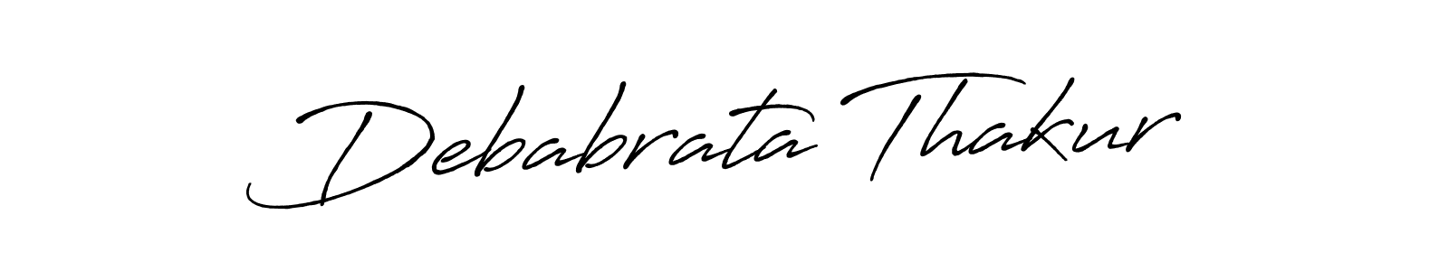 Use a signature maker to create a handwritten signature online. With this signature software, you can design (Antro_Vectra_Bolder) your own signature for name Debabrata Thakur. Debabrata Thakur signature style 7 images and pictures png