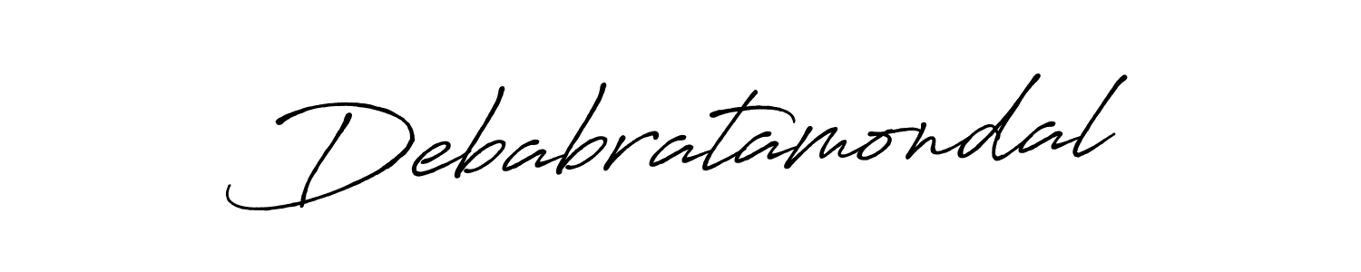 Debabratamondal stylish signature style. Best Handwritten Sign (Antro_Vectra_Bolder) for my name. Handwritten Signature Collection Ideas for my name Debabratamondal. Debabratamondal signature style 7 images and pictures png