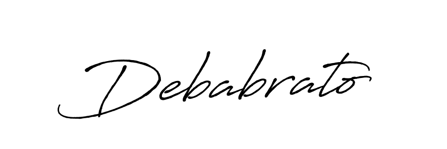 It looks lik you need a new signature style for name Debabrato. Design unique handwritten (Antro_Vectra_Bolder) signature with our free signature maker in just a few clicks. Debabrato signature style 7 images and pictures png