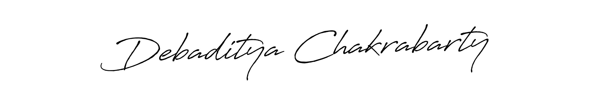 How to make Debaditya Chakrabarty signature? Antro_Vectra_Bolder is a professional autograph style. Create handwritten signature for Debaditya Chakrabarty name. Debaditya Chakrabarty signature style 7 images and pictures png